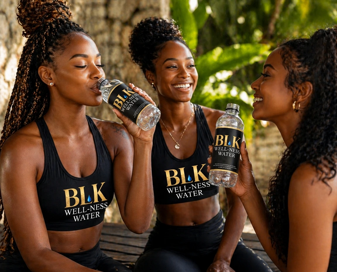 Women enjoying BLK WELL-NESS water together