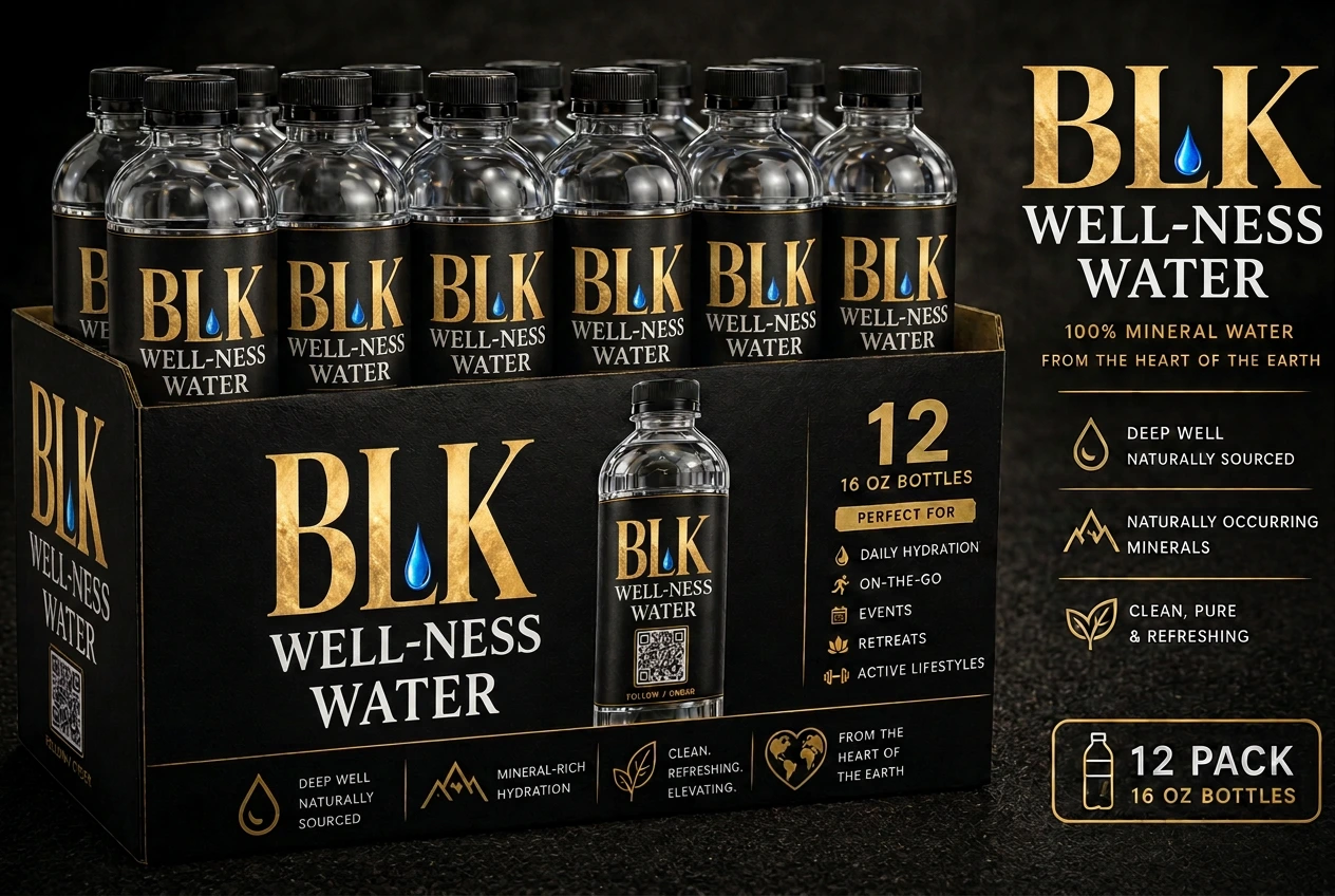 BLK WELL-NESS Deep Well Water bottled 12-pack