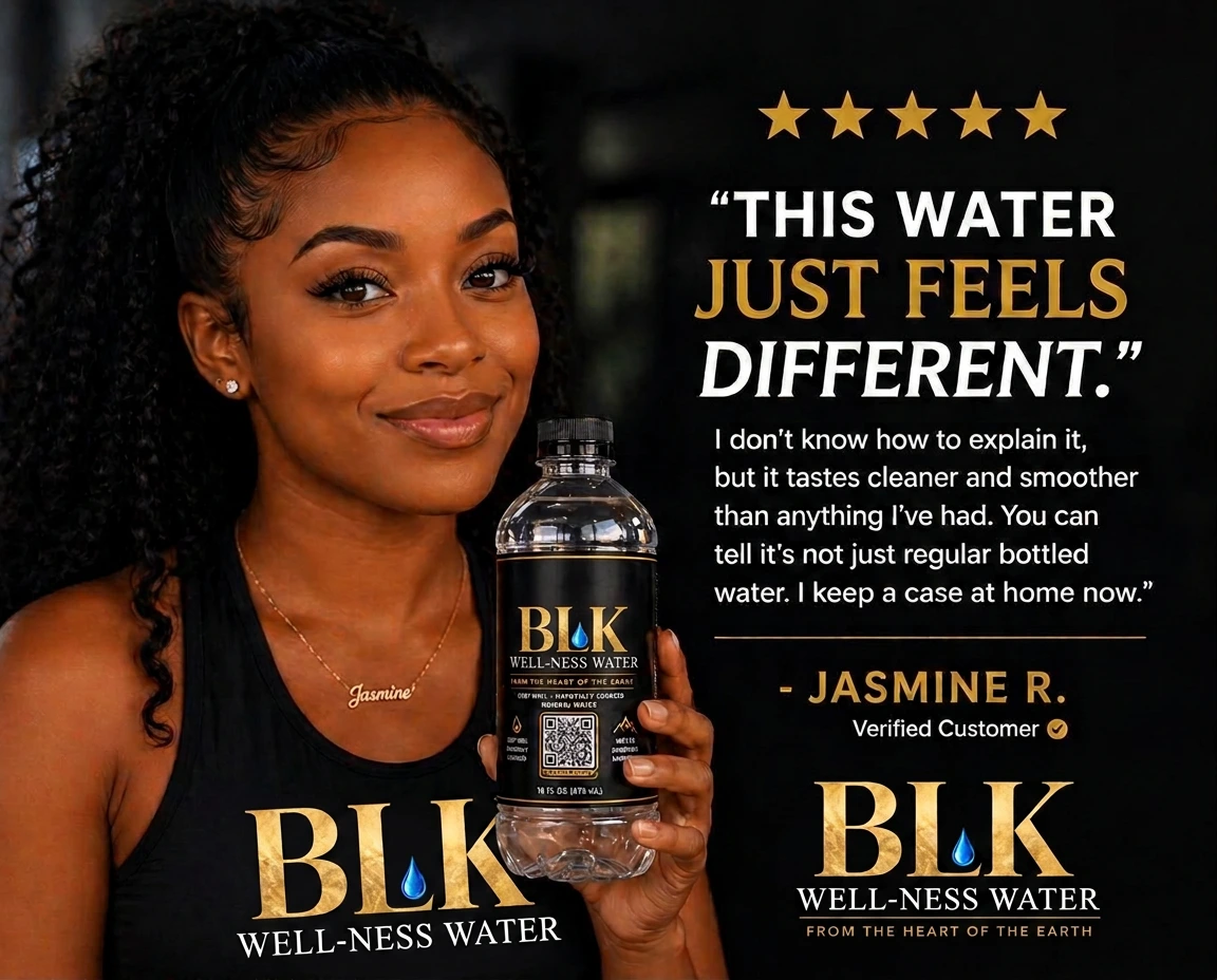 BLK-provided customer story from Jasmine R.: This water just feels different